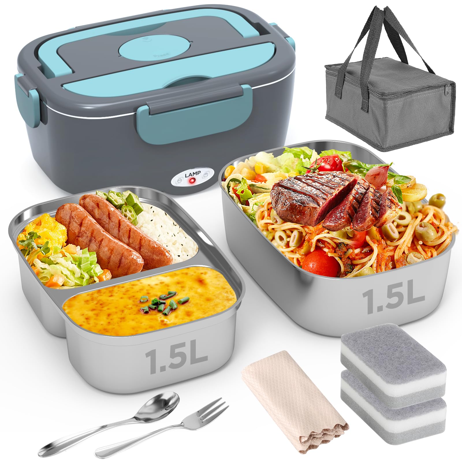 Portable Heated Lunch Box: Keep Your Meals Hot Anywhere, Anytime