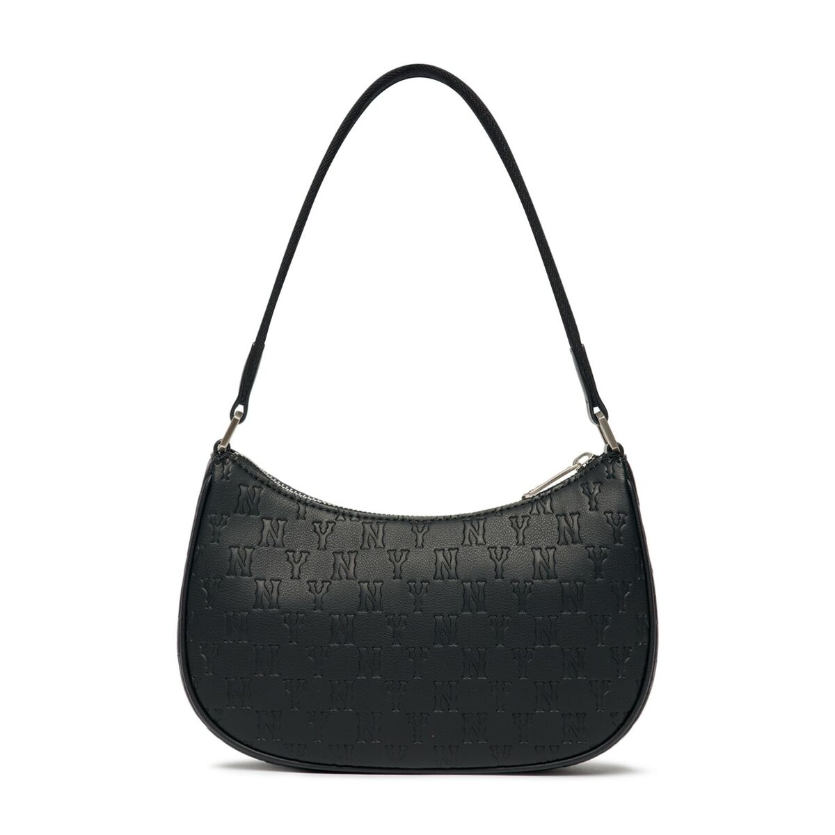 MLB Embo Monogram Hobo Bag - New York Yankees Black Style