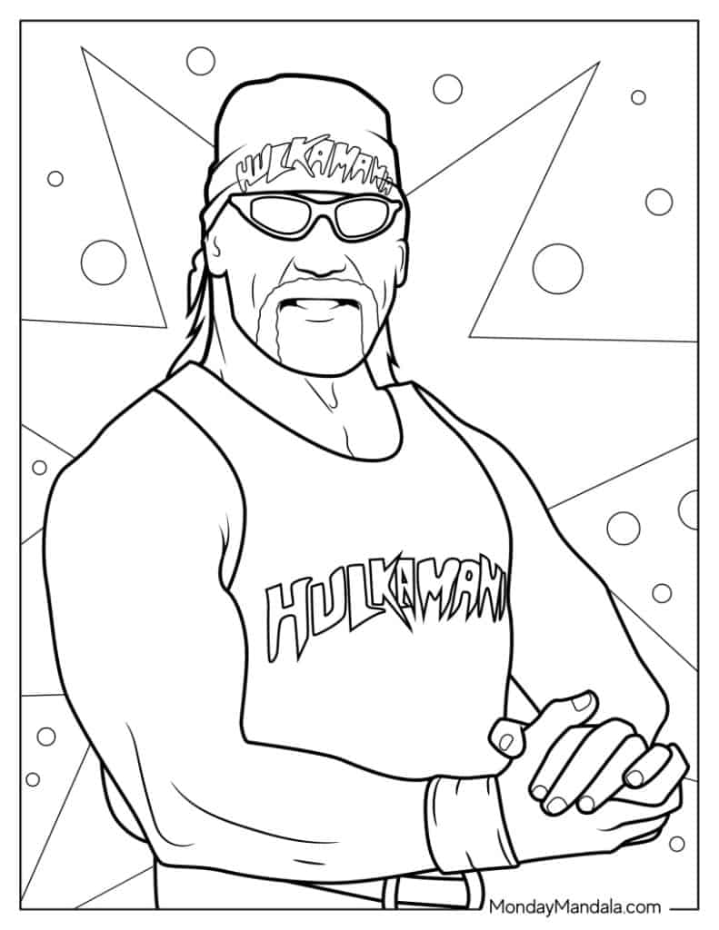 WWE Wrestling Coloring Pages for Fans of All Ages