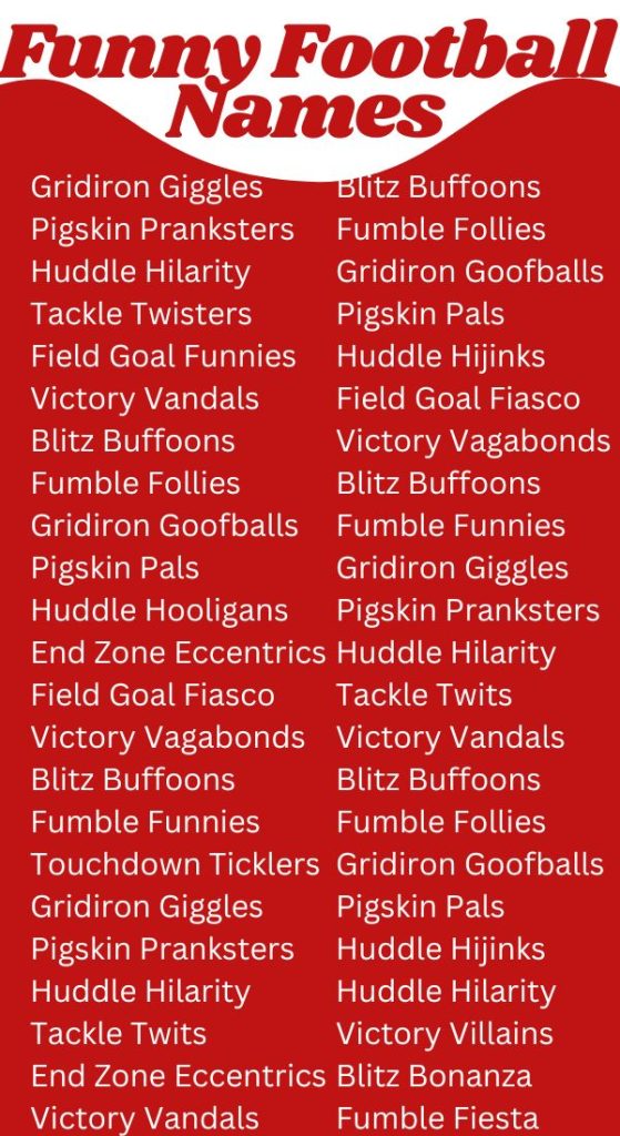 25 Raunchy Fantasy Football Team Names That Will Have Everyone Laughing