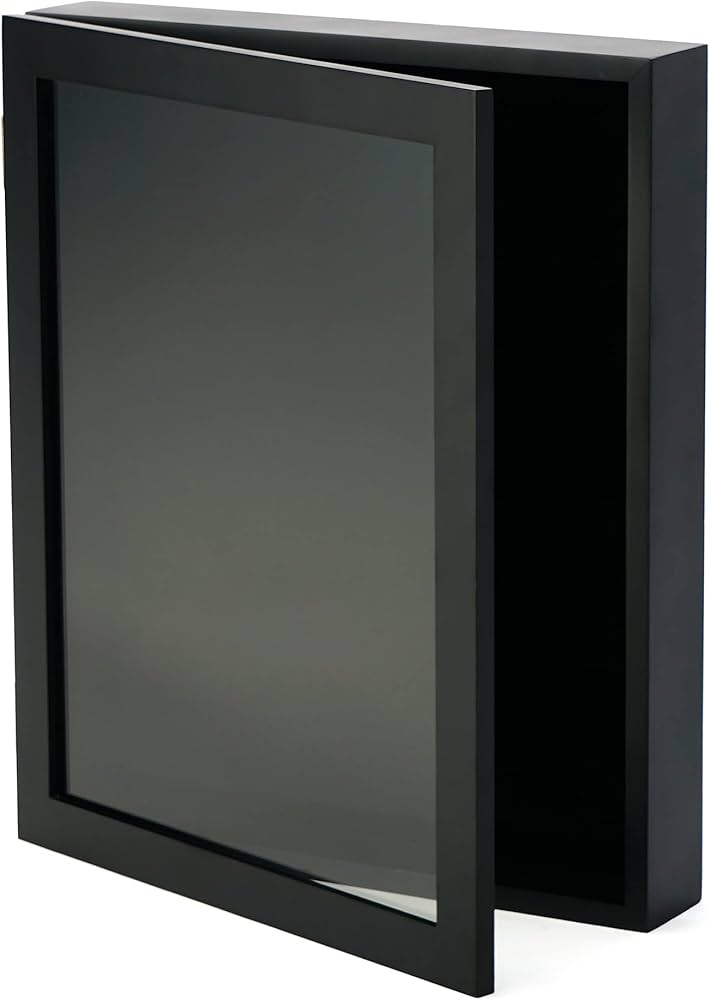 Buy See Through Shadow Box Black Frame – Perfect for Photos, Memorabilia, and Gifts