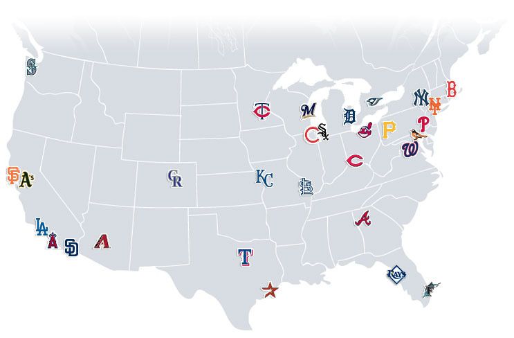 Complete MLB Baseball Stadium Map: Find Every MLB Park Location