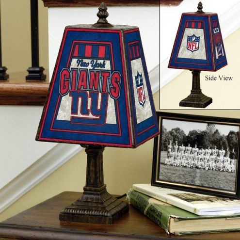 Art Glass Team Lamp - NFL Officially Licensed, Hand-Painted Design