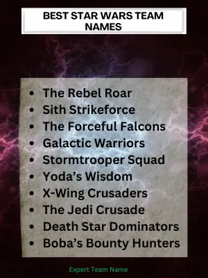 Best Star Wars-Themed Fantasy Football Team Names