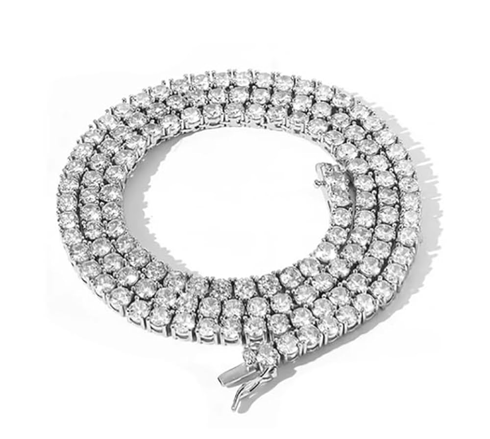 Moissanite Three Prong Round Tennis Necklace: Timeless Luxury for Every Occasion