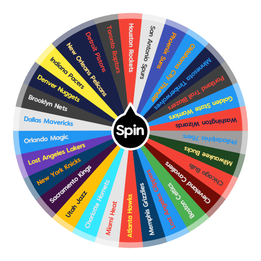 NBA Wheel: Randomly Select Your Favorite NBA Team from 30 Teams