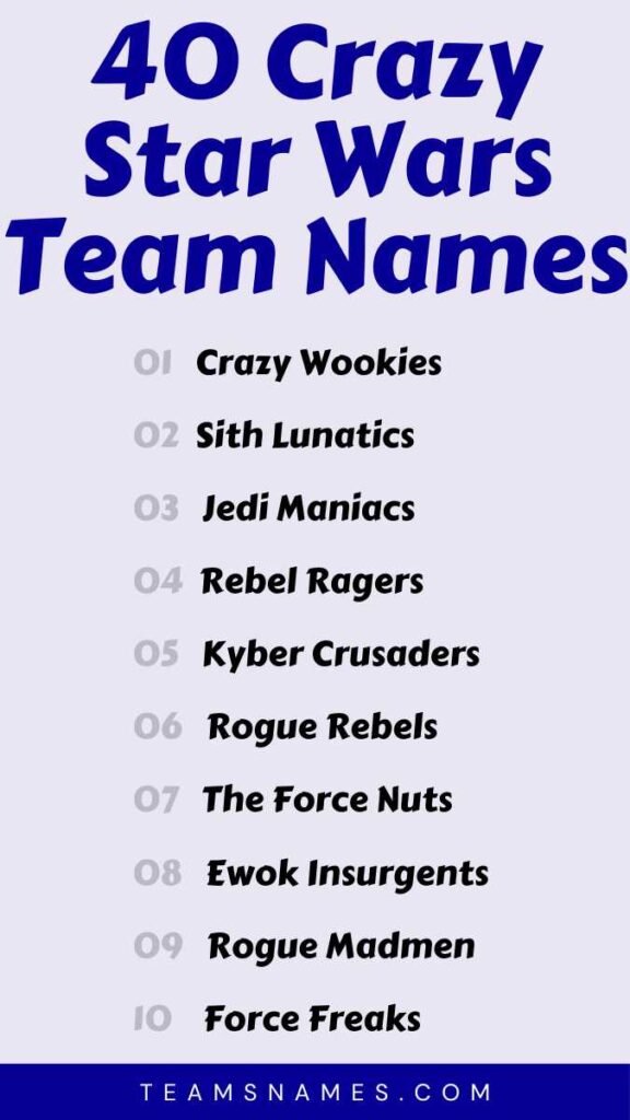 Best Star Wars-Themed Fantasy Football Team Names