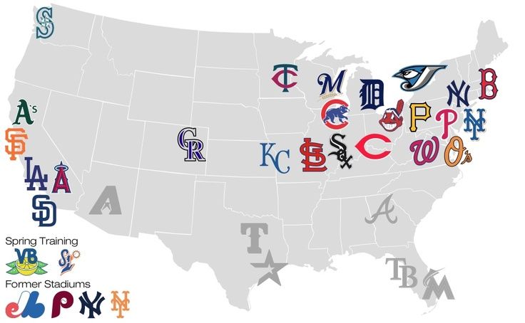 Complete MLB Parks Map: Locations of All 30 Major League Ballparks
