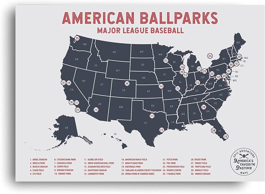 Interactive Map of MLB Ballparks: Find Your Favorite Stadiums