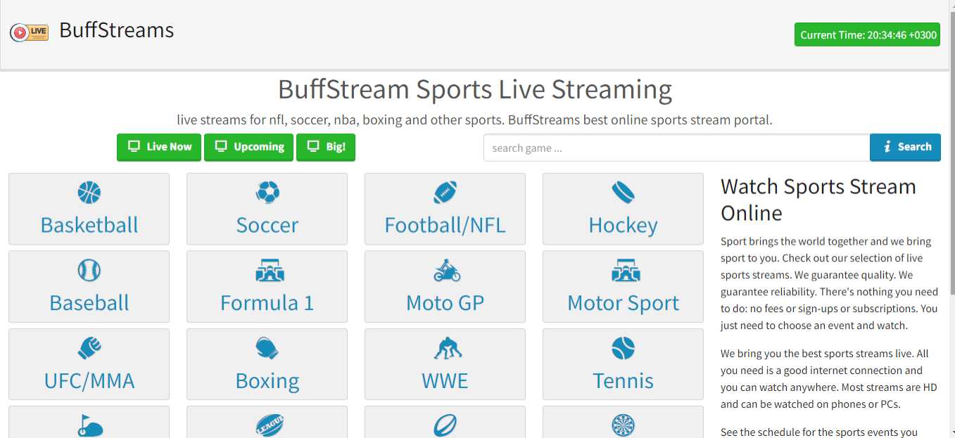 Buffstreams NFL: Stream Every Game Live Without Registration