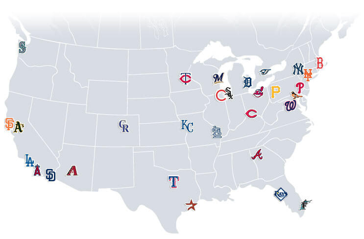 Complete MLB Parks Map: Locations of All 30 Major League Ballparks