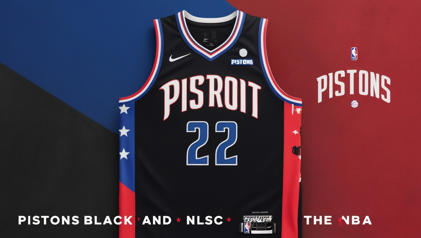 NBA 2K21 Pistons Black Concept Jersey: Ultimate Custom Jersey for NLSC Fans