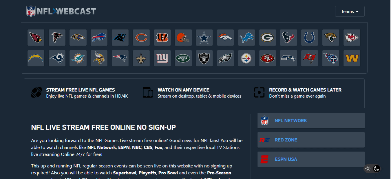 Best NFL Reddit Streaming Links for Free Live NFL Games in 2024