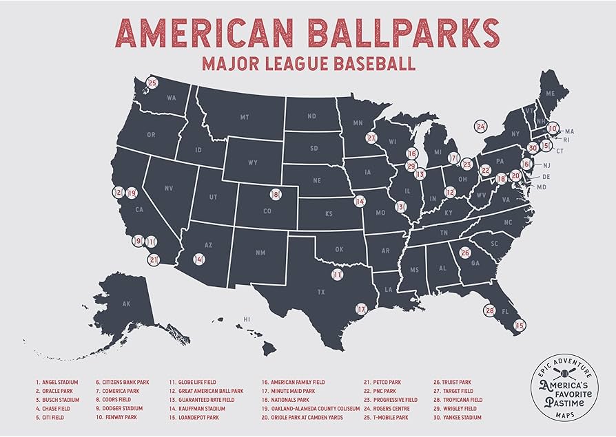 Interactive MLB Baseball Stadiums Map: Discover Every Major League Venue