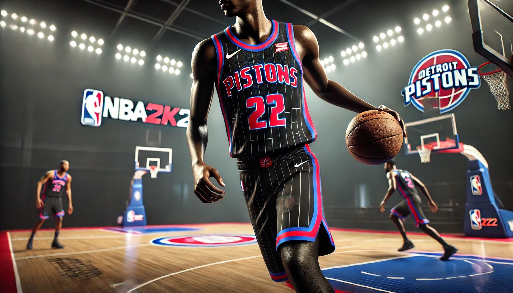 NBA 2K20 Pistons Black Concept Jersey Mod: Perfect Update for NLSC