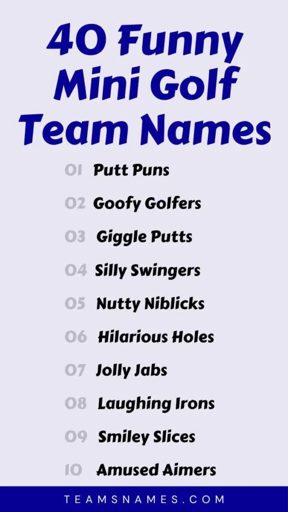 20 Hilarious Funny Names for Golfers to Add to Your Game