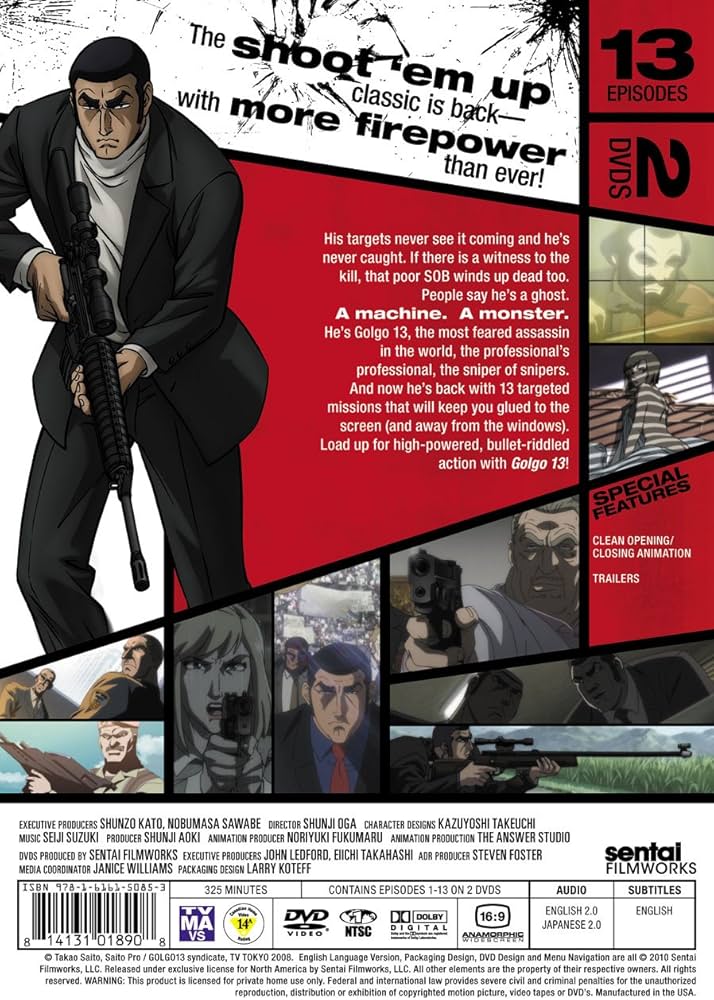 Box Set Golgo 13 Collection 1 DVD: The Ultimate Fan Must-Have!