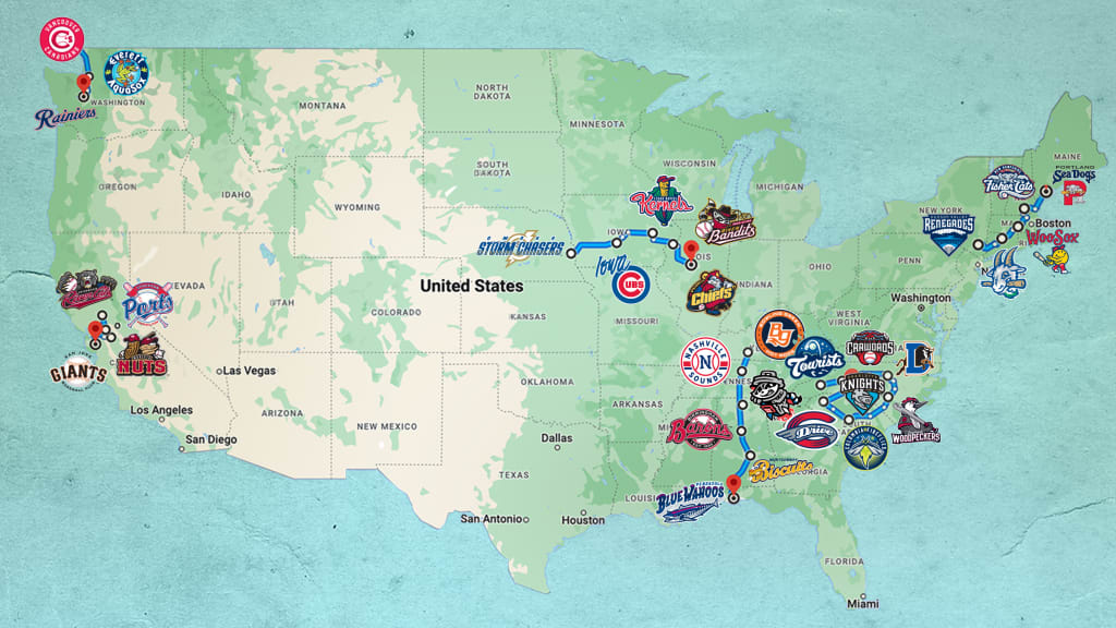 Map of MLB Fields: Where Are the MLB Stadiums Located for Planning a Road Trip This Summer Vacation!