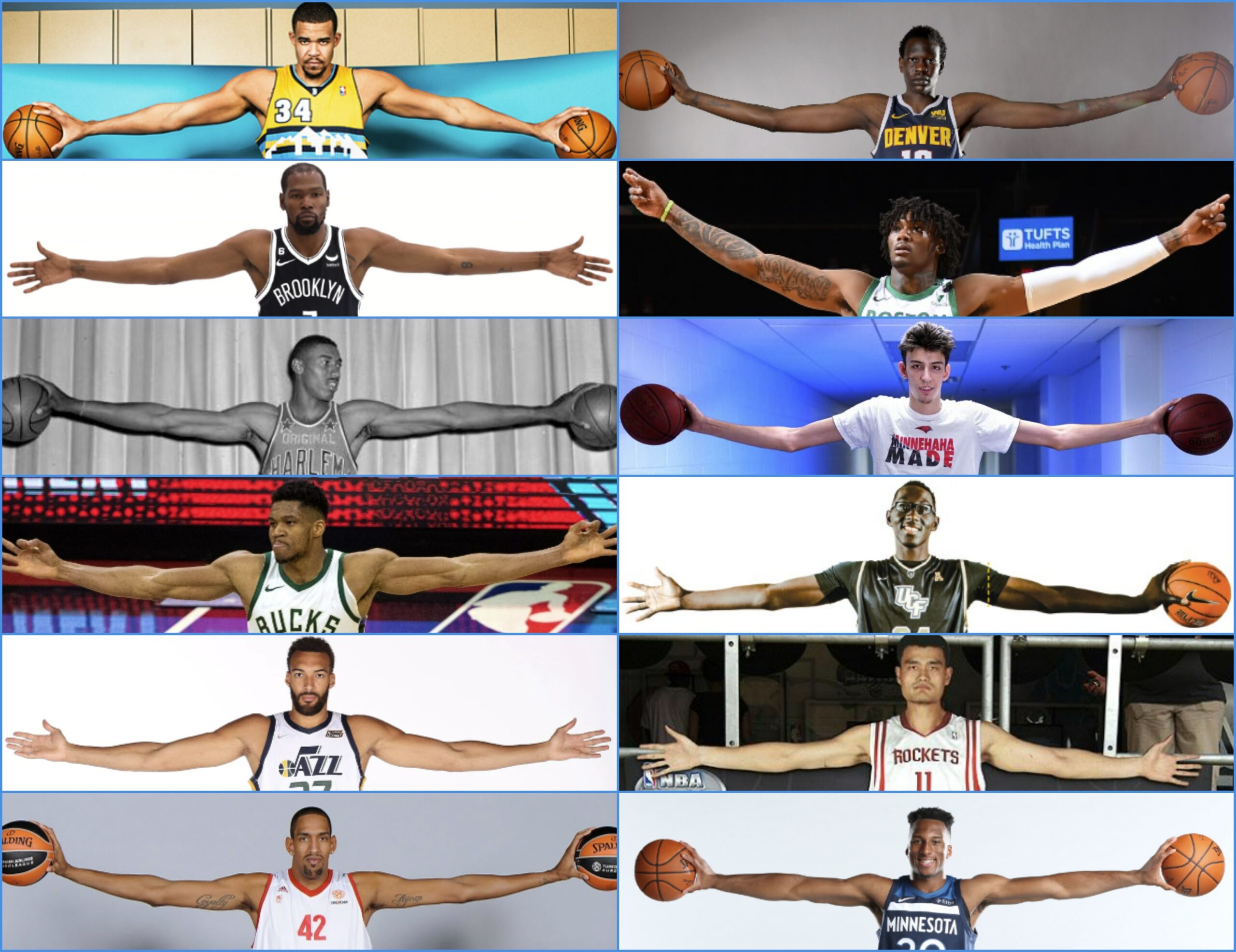 Check Out the Longest Wingspan in the NBA Now!