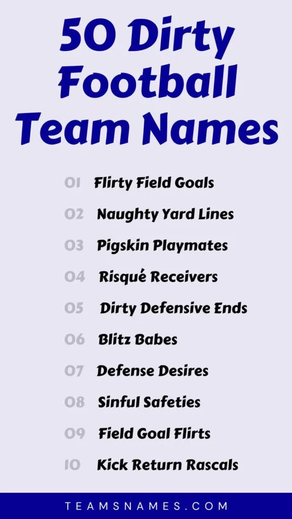 Best inappropriate fantasy football names: Funny and dirty ideas here
