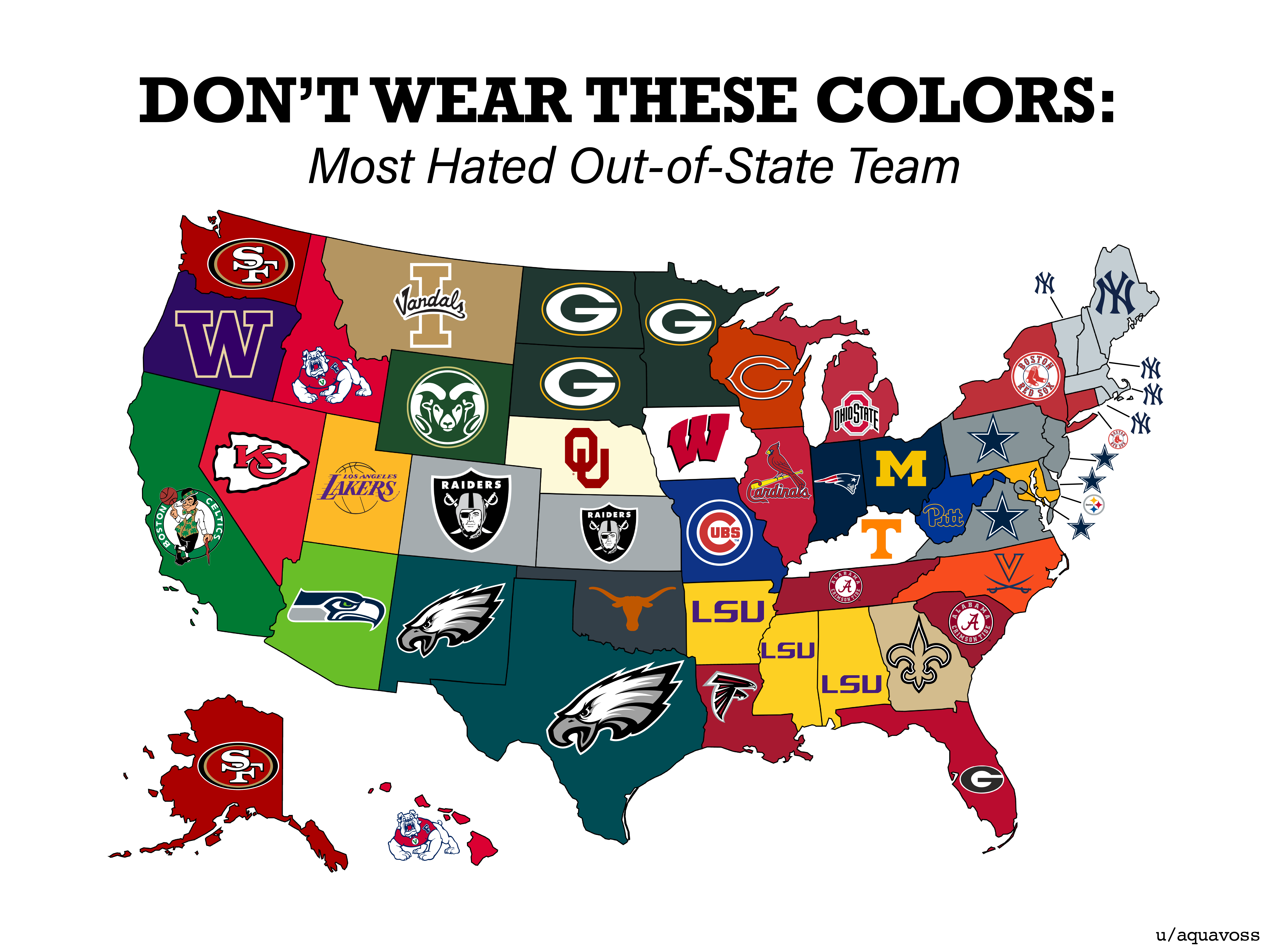 Most Hated NFL Teams by State: See the Shocking Results Map!