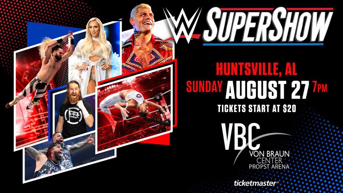 Is WWE Coming to Huntsville AL? See Dates, Times & Venue Info.