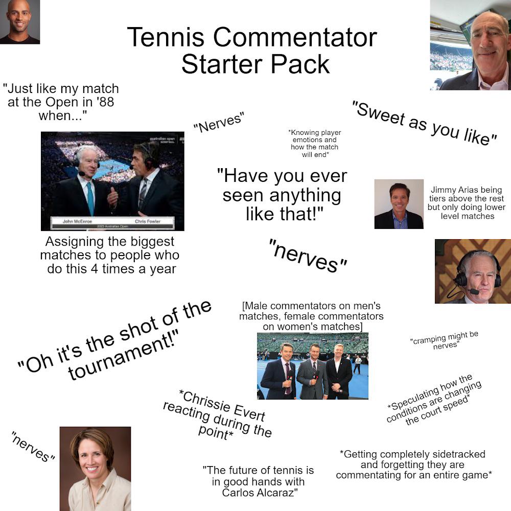 Find Your Favorite: A Guide to Male Tennis Commentators.