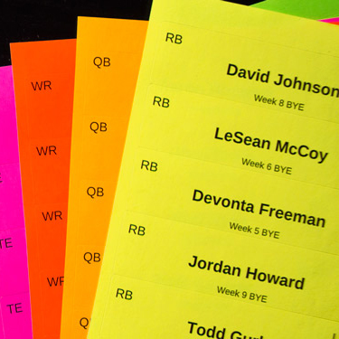 Making your own fantasy football labels? Follow this super simple guide for perfect custom draft stickers.